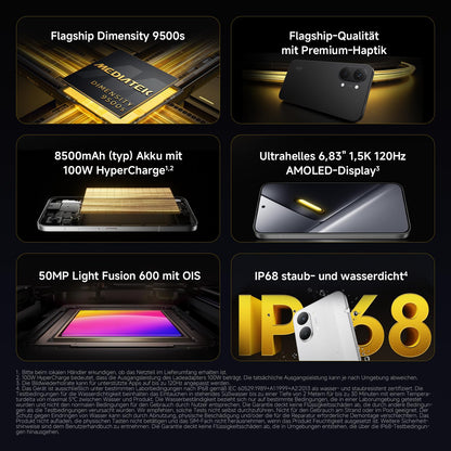 Xiaomi Poco X8 Pro Max Smartphone 12 GB + 256 GB, AMOLED, Weiss