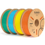 ELEGOO PLA+ Filament 1.75 mm, 4 kg, Orange/Gelb/Himmelblau/Meeresgrün, vier Pappspulen