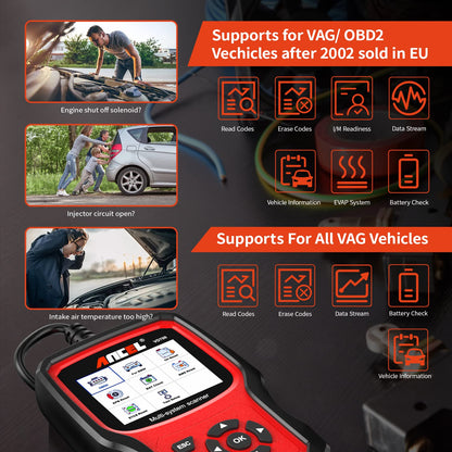 ANCEL VD700Pro OBD2 Diagnosegerät – für VAG Fahrzeuge