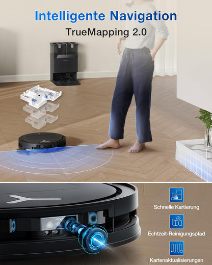ECOVACS DEEBOT T50 PRO Omni Gen2 Saugroboter mit Wischfunktion