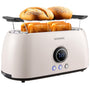 Steinborg Langschlitztoaster SB-2214 mit Brötchenaufsatz, 4 Scheiben