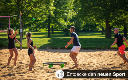 bamball® Roundnet-Set – 3 Bälle, Pumpe & verstärkte Rahmenteile