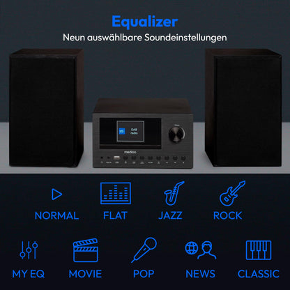 MEDION P85003 Micro Audio System – Internetradio DAB+ Bluetooth
