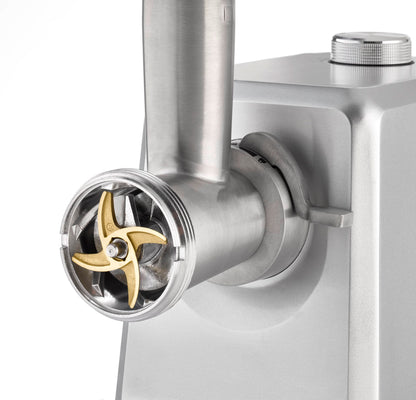 CASO FW 2500 Fleischwolf 2500 Watt mit Titan Klinge – Silber