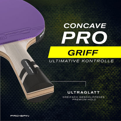 PRO-SPIN Tischtennisschläger Carbon ITTF, 2er-Pack, Blau/Lila
