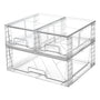 Vtopmart Aufbewahrungsschubladen 3er-Set, stapelbar, transparent – drei durchsichtige PET-Schubladenboxen