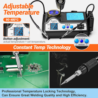 Preciva 927 IV 60W Lötstation – Lupe & helfende Hände