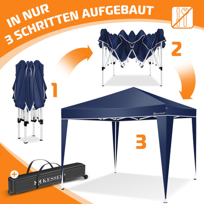 KESSER® Pop-Up Faltpavillon 3x3m Garten Partyzelt - Blau