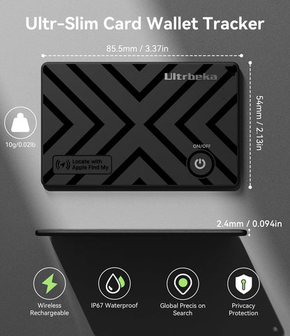 Ultrbeka Wallet Tracker, MFi-zertifiziert, für Apple Find My