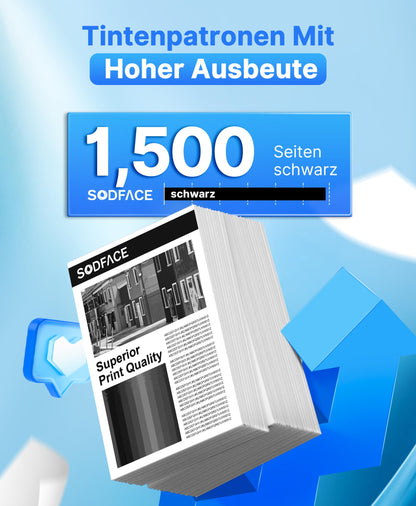 SODFACE CLT-P404C Toner Set kompatibel für Samsung CLT-K404S, 4er-Pack