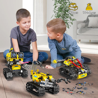 CUBIMANA Technik Roboter Bauspielzeug 5 in 1 mit App & Fernsteuerung