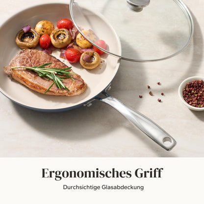 Redchef 6-tlg. Keramik Bratpfannen Set Induktion Blau