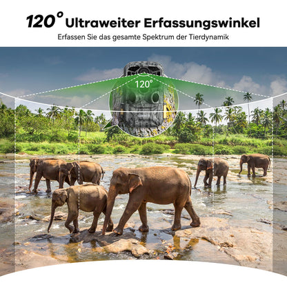 DEATTI Wildkamera 4K 48MP HD WLAN mit App Steuerung
