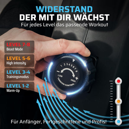 SportPlus Rudergerät Klappbar – extra leiser Magnetwiderstand