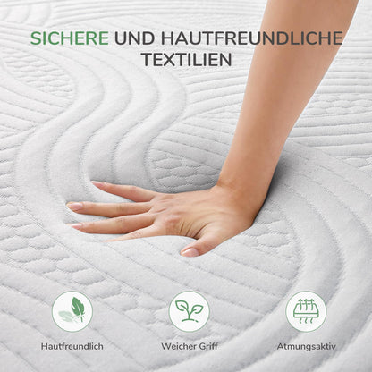 Novilla Matratzen Topper 140x200 cm, 5 cm Gel-Memory-Schaum