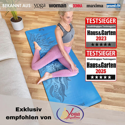 Yosana ULTRA GRIP Yogamatte Naturkautschuk – 183x68cm 4mm