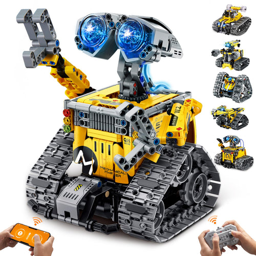 IKUPER Technik Roboter 6-in-1 Bausatz, programmierbar, 631 Teile – motorisiertes Roboterspielzeug mit Fernbedienung