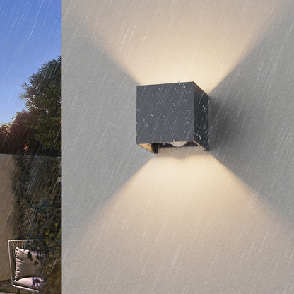 Klighten LED Wandleuchte Bewegungsmelder Innen Aussen Anthrazit 2er Set