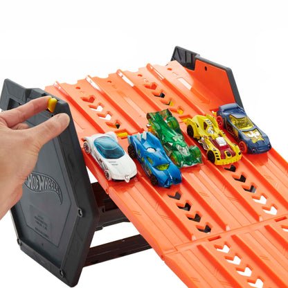 Hot Wheels Rollout Raceway Trackset HGK41, fünfspurige Autorennbahn