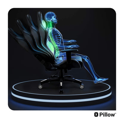 Diablo X-One 2.0 Gaming Stuhl Bürostuhl – Schwarz-Weiss XL