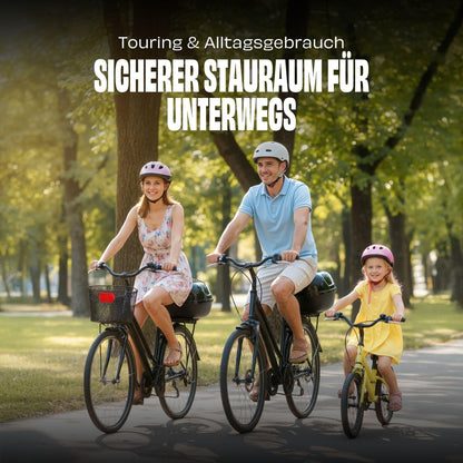 Red Loon Fahrradbox Gepäckträger Topcase abschliessbar, 17 Liter