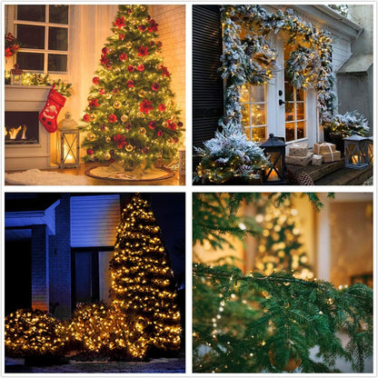 Avoalre 2000er LEDs Cluster Lichterkette 50m Aussen – Warmweiss