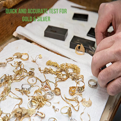 GTE Schmuck-Testset für Gold, Silber und Platin, 11-teilig