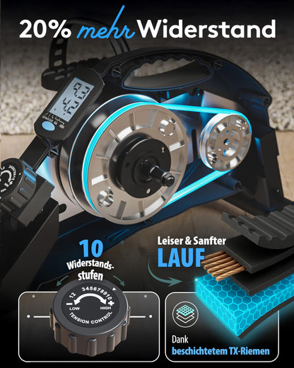 VitaFit Pedaltrainer Gelenkschonend für Senioren - Mini Heimtrainer