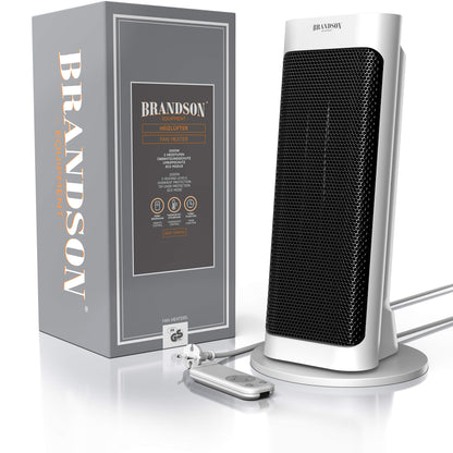 Brandson Heizlüfter Fernbedienung energiesparend leise - Weiss