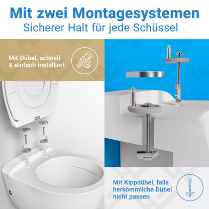 LOBENSWERK Toilettendeckel mit Kindersitz Oval Antibakteriell