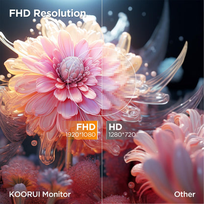 KOORUI Curved Gaming Monitor 27 Zoll FHD - Schwarz