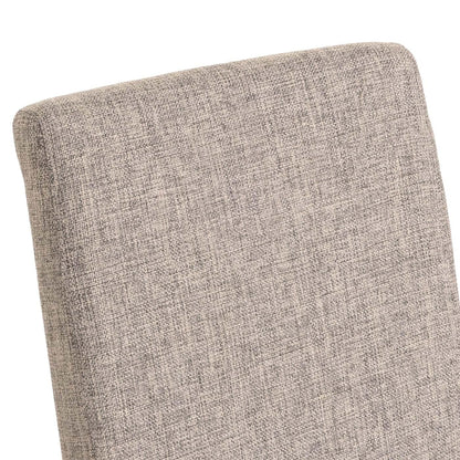 Mendler Littau Esszimmerstuhl - 4er-Set, Textil Grau, helle Beine