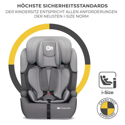 kk Kinderkraft COMFORT UP I-SIZE Kinderautositz 76-150 cm – Grau