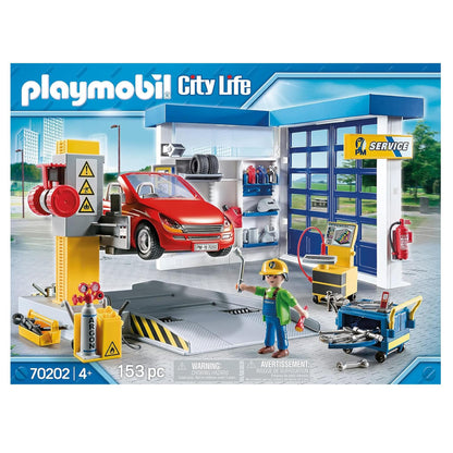 PLAYMOBIL City Life Autowerkstatt Spielset – Modell 70202