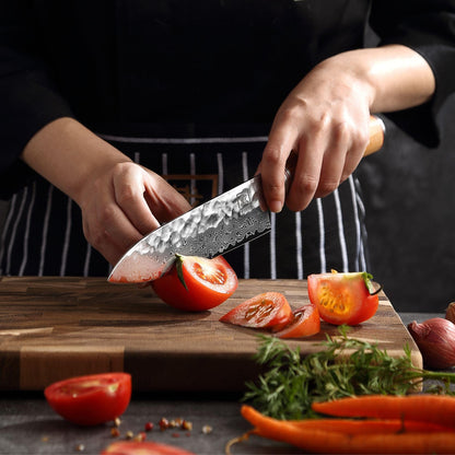 zayiko Minami Premium Damast Santokumesser 17.5 cm