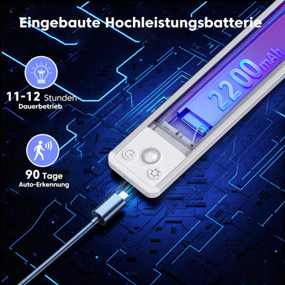 FILIYANO LED Schrankbeleuchtung mit Bewegungsmelder, 30 cm, 3er-Set