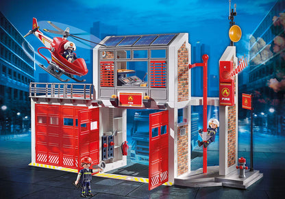 PLAYMOBIL City Action Feuerwache Gross - mit Sound