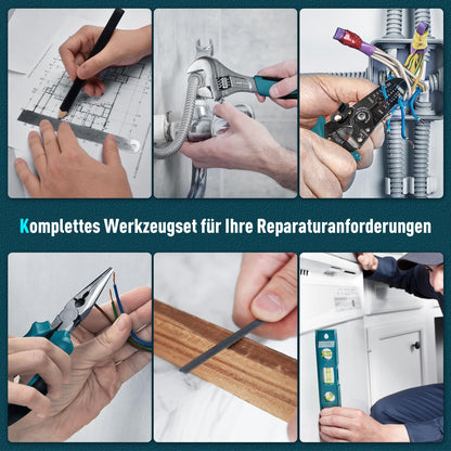 Sundpey Werkzeugkoffer Set Gefüllt 379 tlg - Mit Schublade