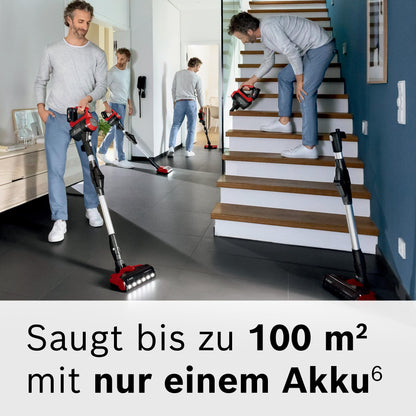 Bosch Unlimited 7 ProAnimal Akku-Staubsauger BKS711PET, beutellos, rot