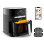 Moulinex Easy Fry & Grill Vision 4.2L Luftfritteuse Schwarz EZ5068 mit Sichtfenster. Frittiert und grillt Speisen.