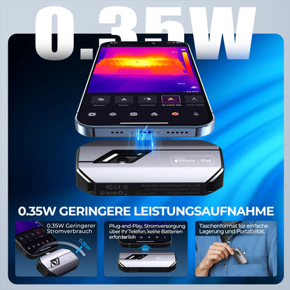 TOPDON TC002C Wärmebildkamera für iOS Typ-C - 256x192 IR