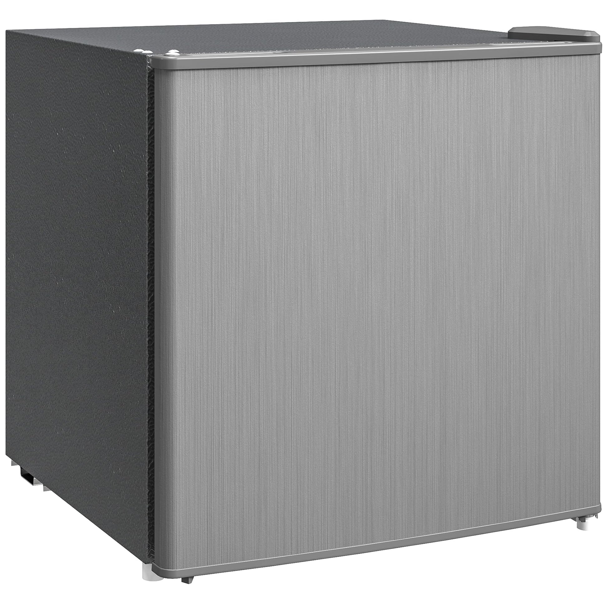 HOMCOM Mini-Gefrierschrank freistehend 35 Liter - Grau. Grauer, kompakter Gefrierschrank, rechteckig. Dient zum Einfrieren von Lebensmitteln.