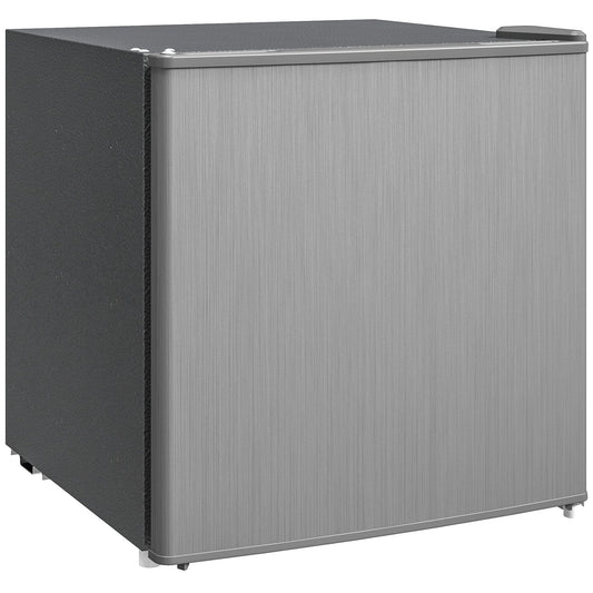 HOMCOM Mini-Gefrierschrank freistehend 35 Liter - Grau. Grauer, kompakter Gefrierschrank, rechteckig. Dient zum Einfrieren von Lebensmitteln.