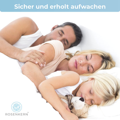 Rosenkern Seitenschläferkissen – orthopädisch, Made in Germany