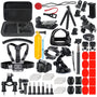 DIKER Action Cam Zubehör Set 70 in 1, XJT-70 für GoPro Hero 13-7 mit Tragetasche und Halterungen