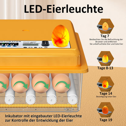 Chalixion Brutautomat vollautomatisch für 16 Eier mit LED Eierleuchte