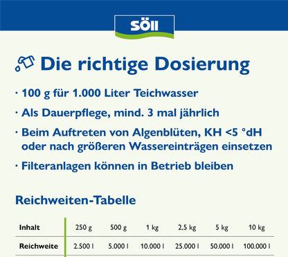 Söll 81738 TeichFit Wasseraufbereiter 2,5 kg für Gartenteich