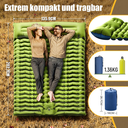 Yuzonc Isomatte Doppel Selbstaufblasend Verdickt