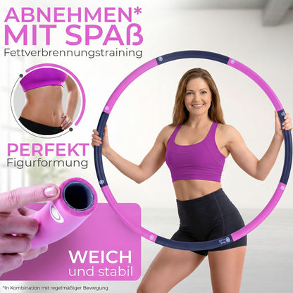 SummerFan Hula Hoop Reifen für Erwachsene 1,5 kg grössenverstellbar