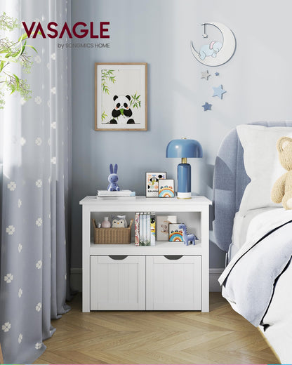 VASAGLE Kinderregal Spielzeugaufbewahrung LHS280WB01, wolkenweiss